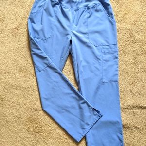 Dickies scrub pants (2 pairs), ceil blue, size medium petite